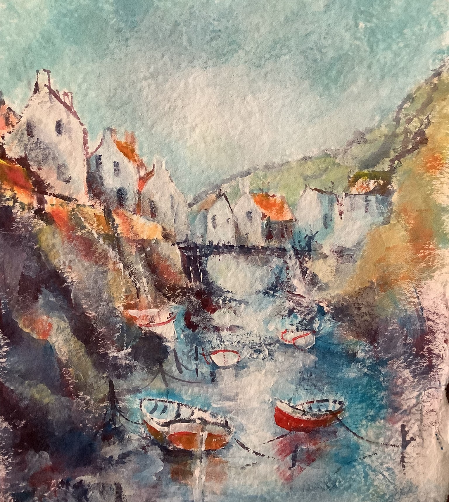  A sea point of view of staithes, whitby north yorkshire